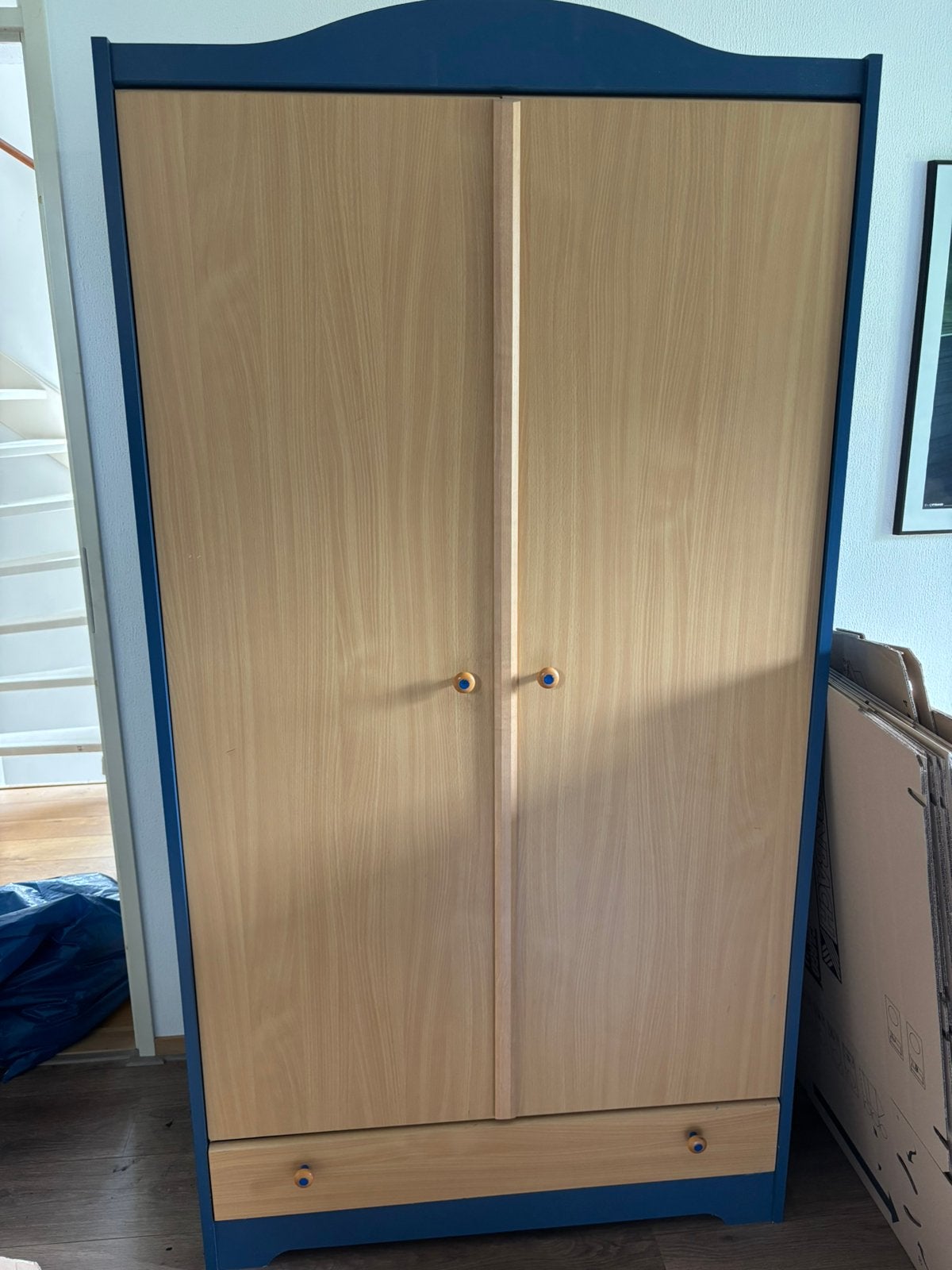 Kledingkast voor kinderkamer, Huis en Inrichting, Ophalen, Gebruikt, 50 tot 100 cm, 150 tot 200 cm