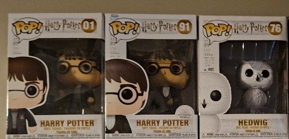 Funko Pop! Harry Potter en Hedwig - 3 stuks in verpakking, Verzamelen, Ophalen of Verzenden, Nieuw