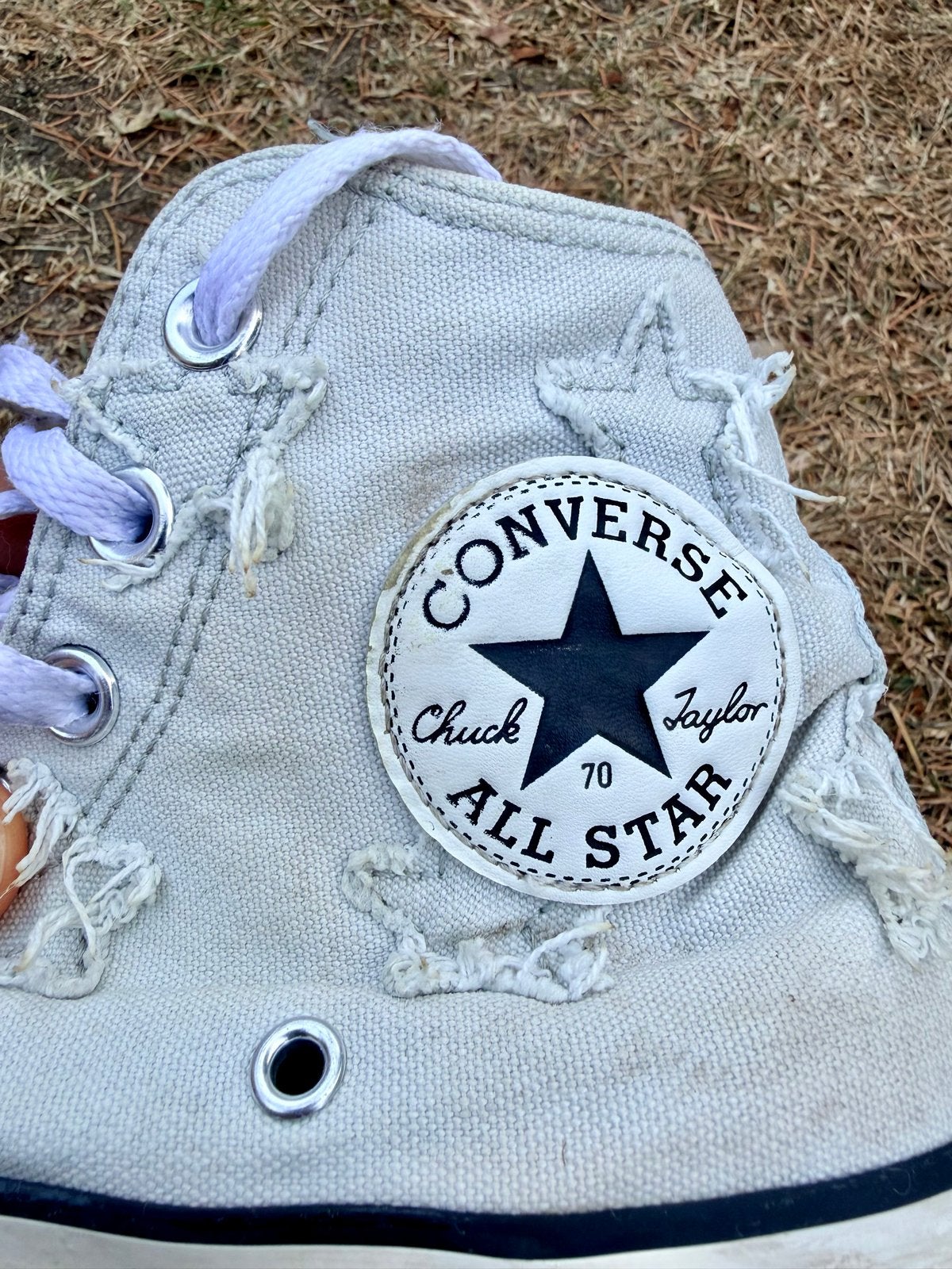 Converse All Star Chuck 70 High Top Sneakers - Zo goed als n, Kleding | Dames, Schoenen, Ophalen of Verzenden, Gedragen, Grijs