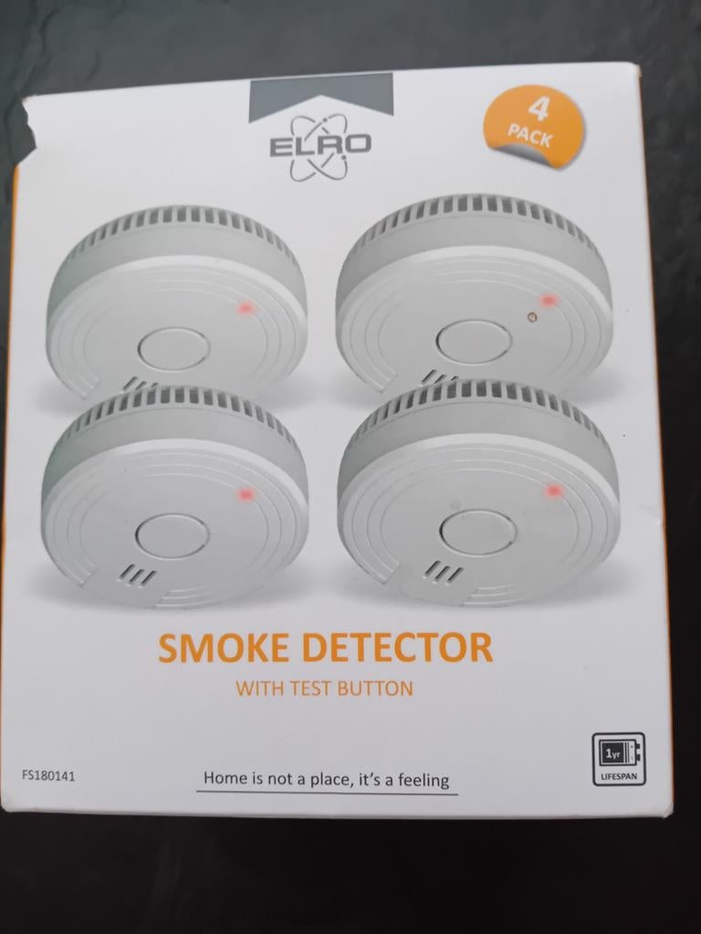 Rookmelders Elro 4 stuks nieuw!, Ophalen, Nieuw, Detector, Sensor of Melder, Rook