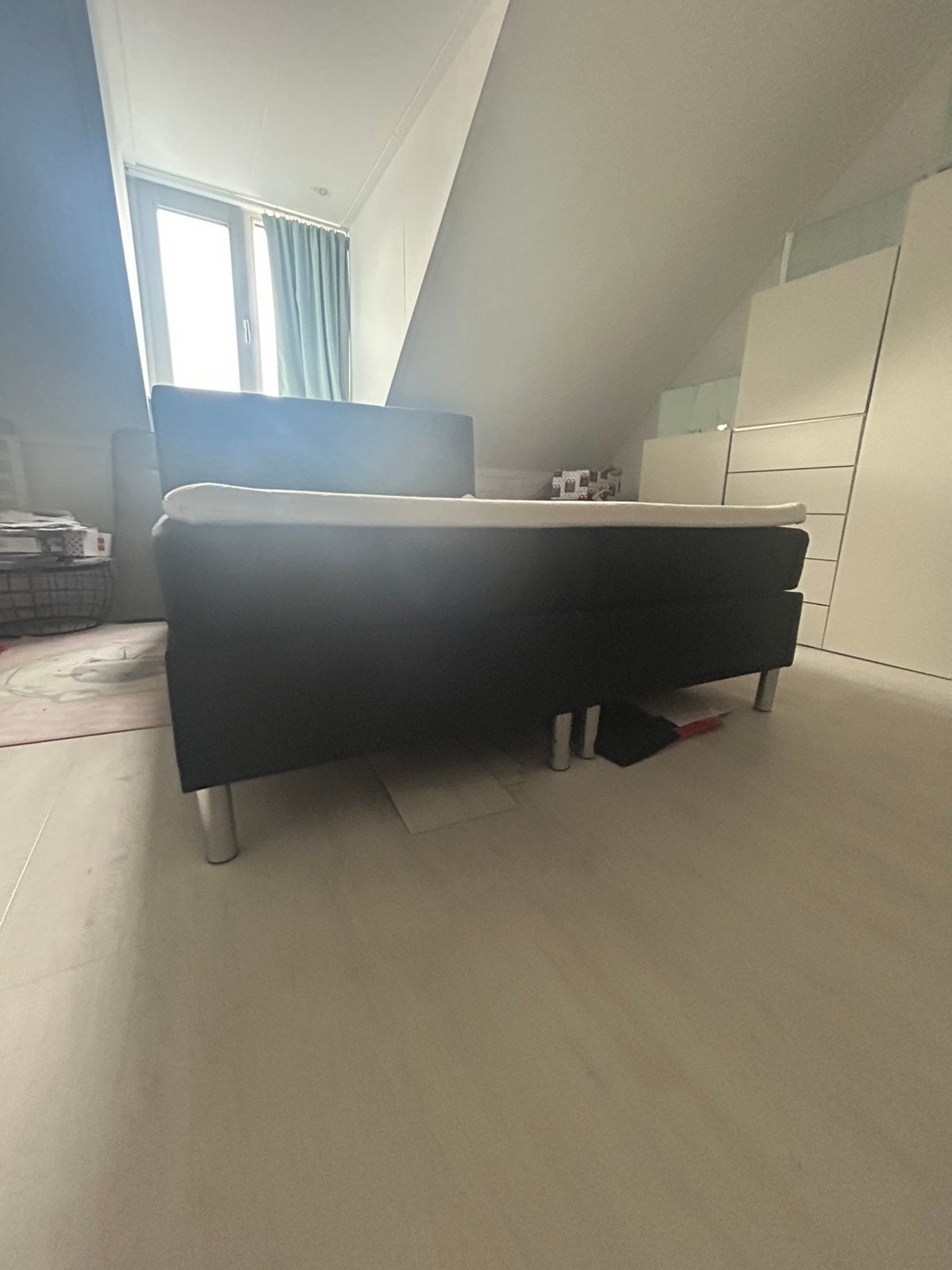 Bed te koop, 160 bij 200 cm, Ophalen, Tweepersoons, Zo goed als nieuw, 160 cm