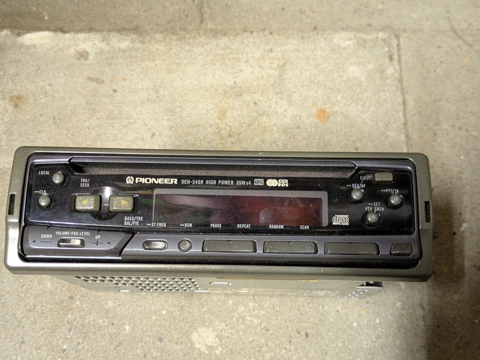 Autoradio Pioneer DEH 345R Vintage Radio CD Speler, Auto diversen, Ophalen of Verzenden