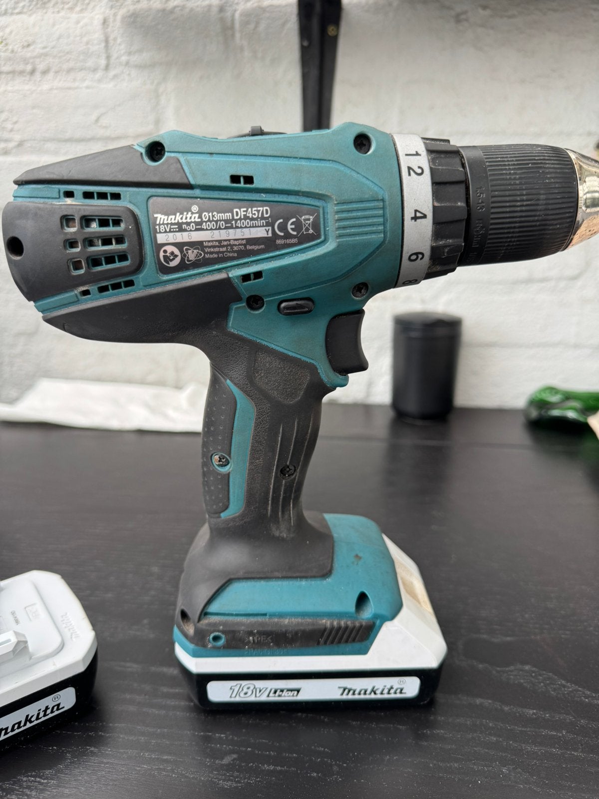 Makita DF457D 18V accuboormachine met 13 mm, Ophalen, Zo goed als nieuw, Boor- en Schroefmachine