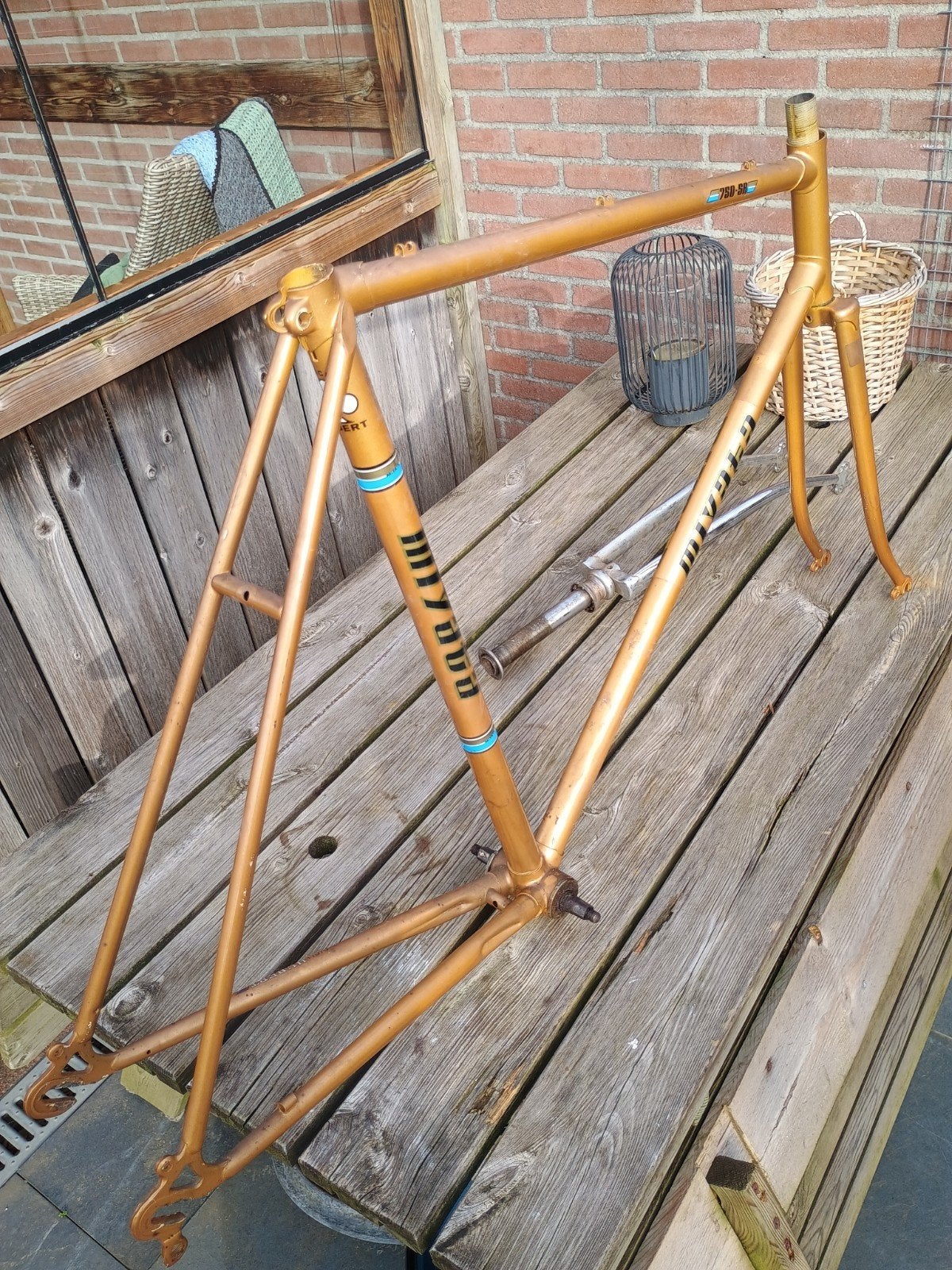 Miyata frame 58 cm, voorvork, onderdelen, Fietsen en Brommers, 55 tot 59 cm, Ophalen