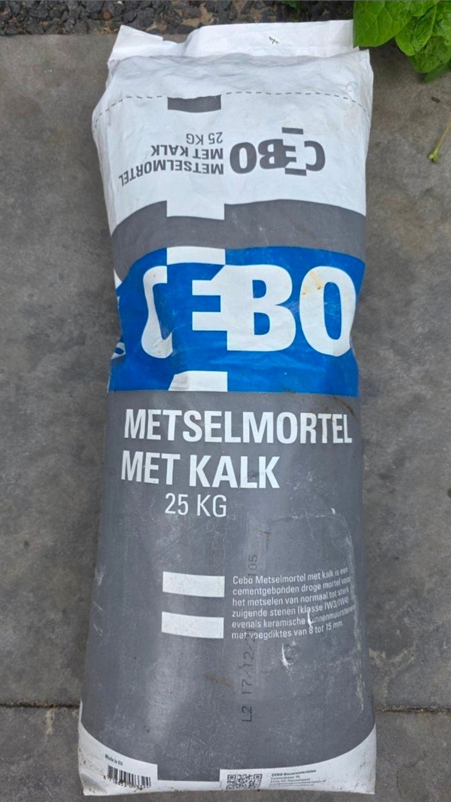 2x Cebo Metselmortel met Kalk 25 KG, Ophalen, Nieuw
