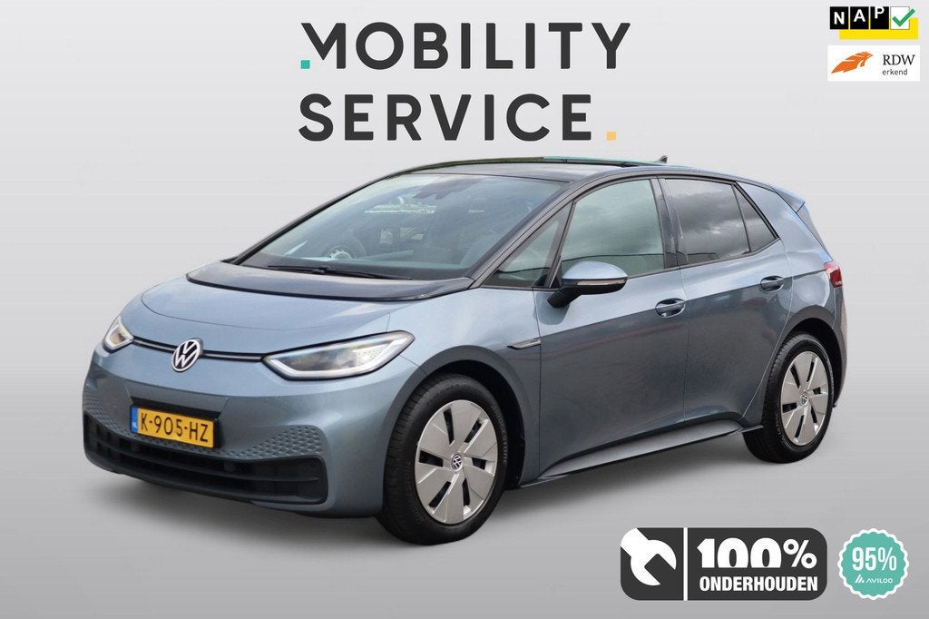 Volkswagen ID.3 Business 58 kWh Pro SOH95% Matrix Navi CarPl, 966 min, Gebruikt, Blauw, ID.3