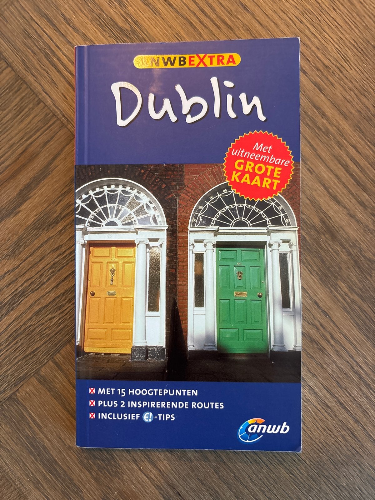 ANWB Extra Dublin Reisgids met uitneembare kaart, Europa, Ophalen of Verzenden, Zo goed als nieuw, Reisgids of -boek