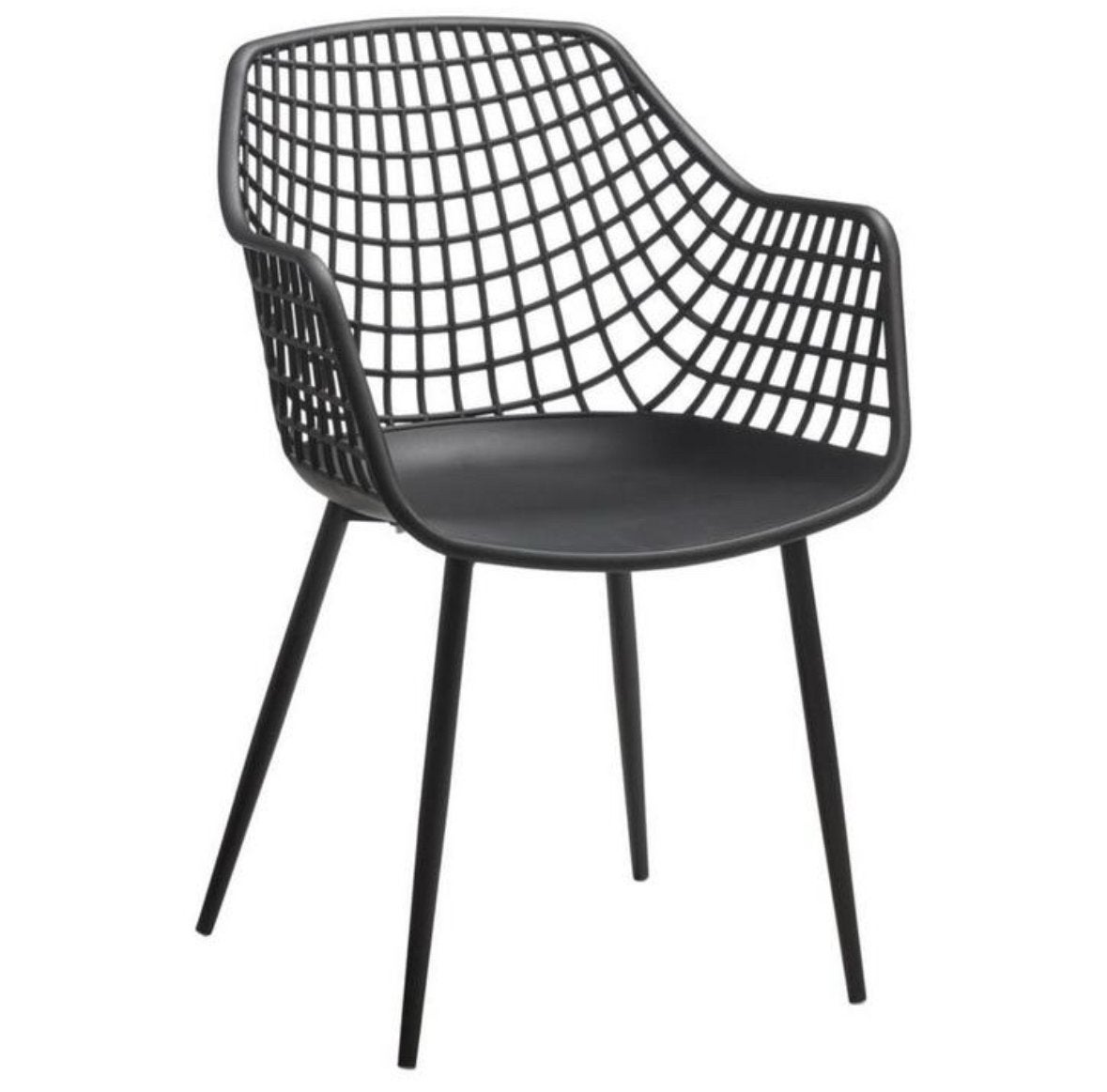 Webbing tuinstoelen zwart, Tuin en Terras, Tuinstoelen, Ophalen, Gebruikt, Kunststof