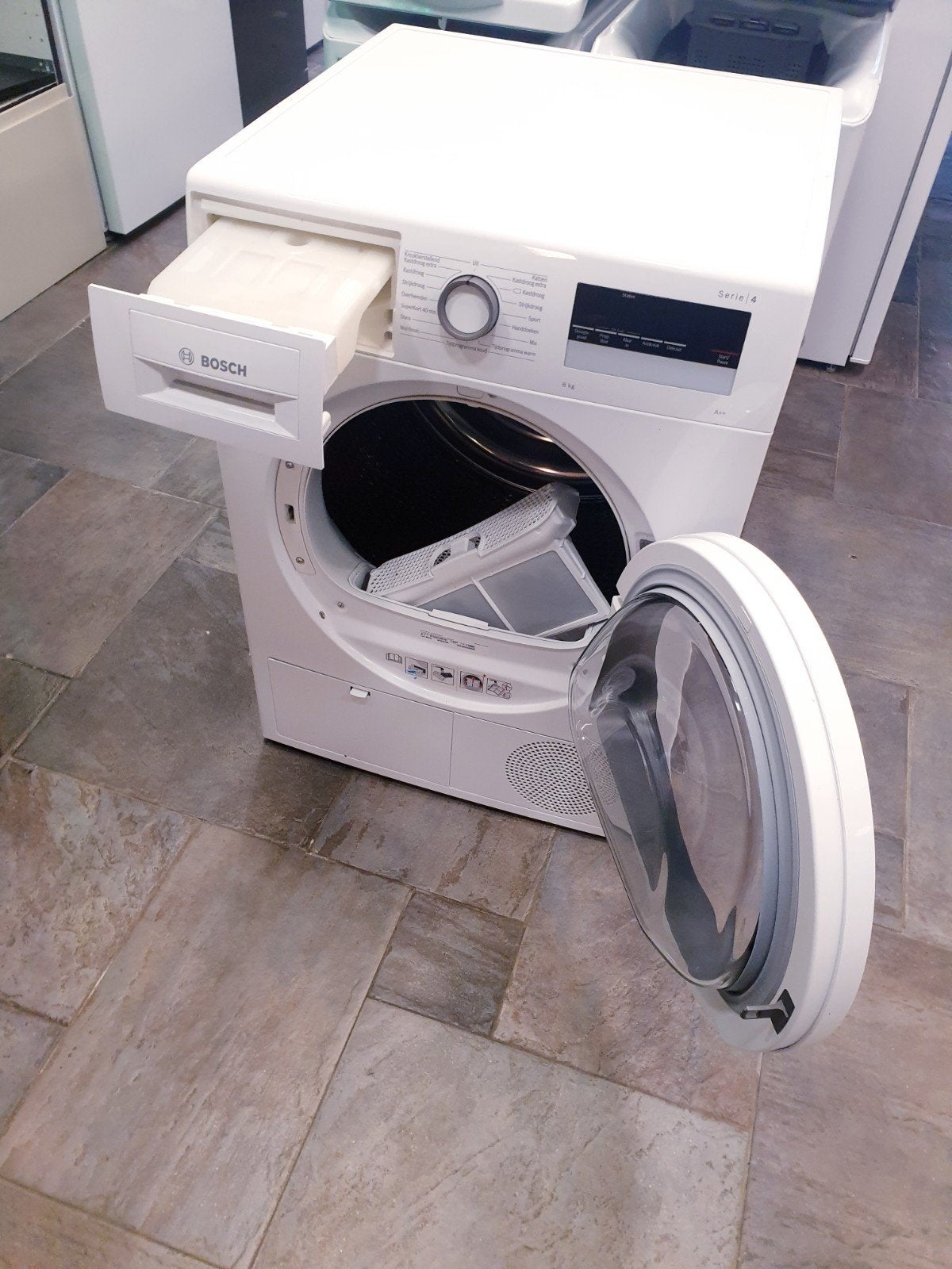 warmtepomp droger Bosch 8kg Serie4 A++ 1JAAR Garantie, Ophalen of Verzenden, Minder dan 85 cm