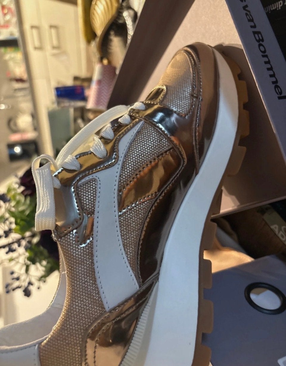 Floris van Bommel Blokki Brons Sneakers - Maat 39, Ophalen of Verzenden, Nieuw, Overige kleuren, Sneakers of Gympen