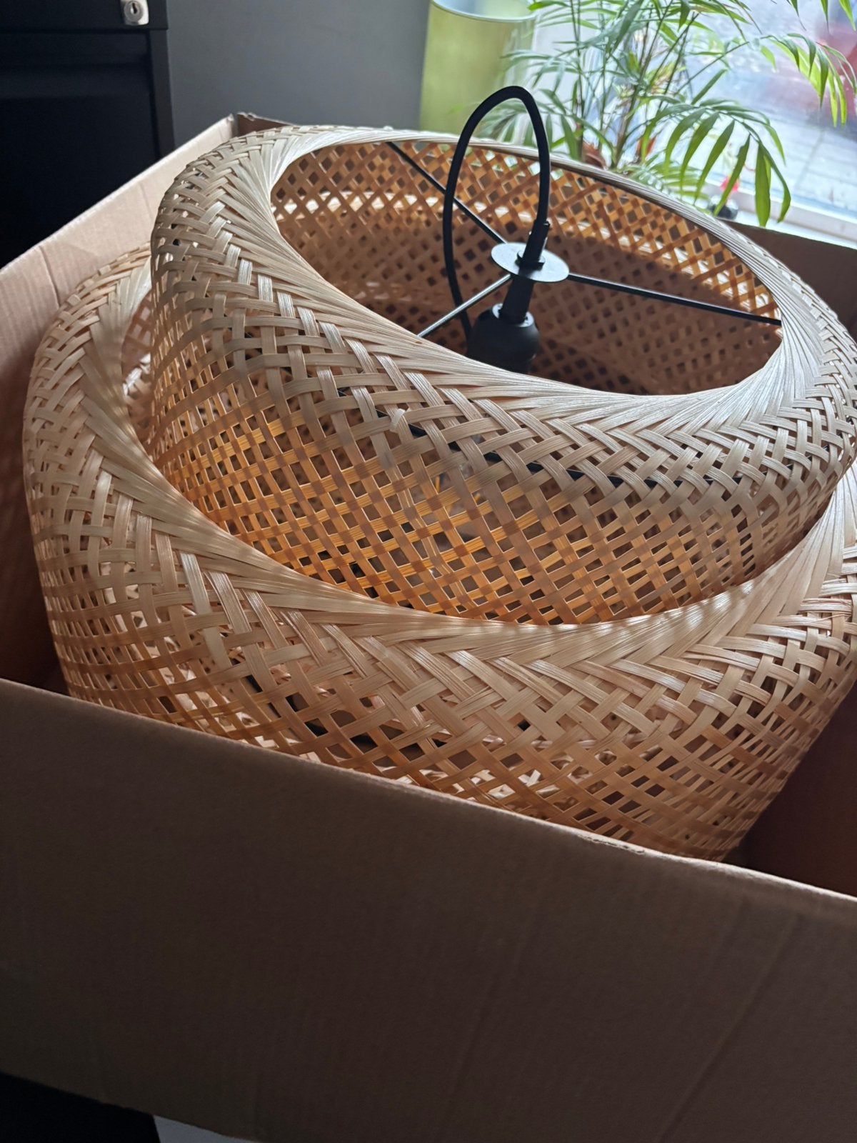 IKEA SINNERLIG hanglamp bamboe NIEUW in doos, Huis en Inrichting, ., ., Nieuw, Ophalen of Verzenden