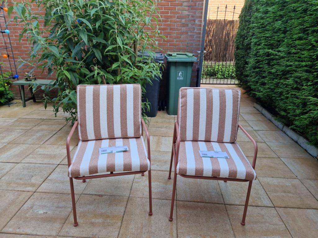2 keer Karwei Chloe Tuinstoelen (nieuw), Tuin en Terras, Ophalen, Nieuw, Metaal