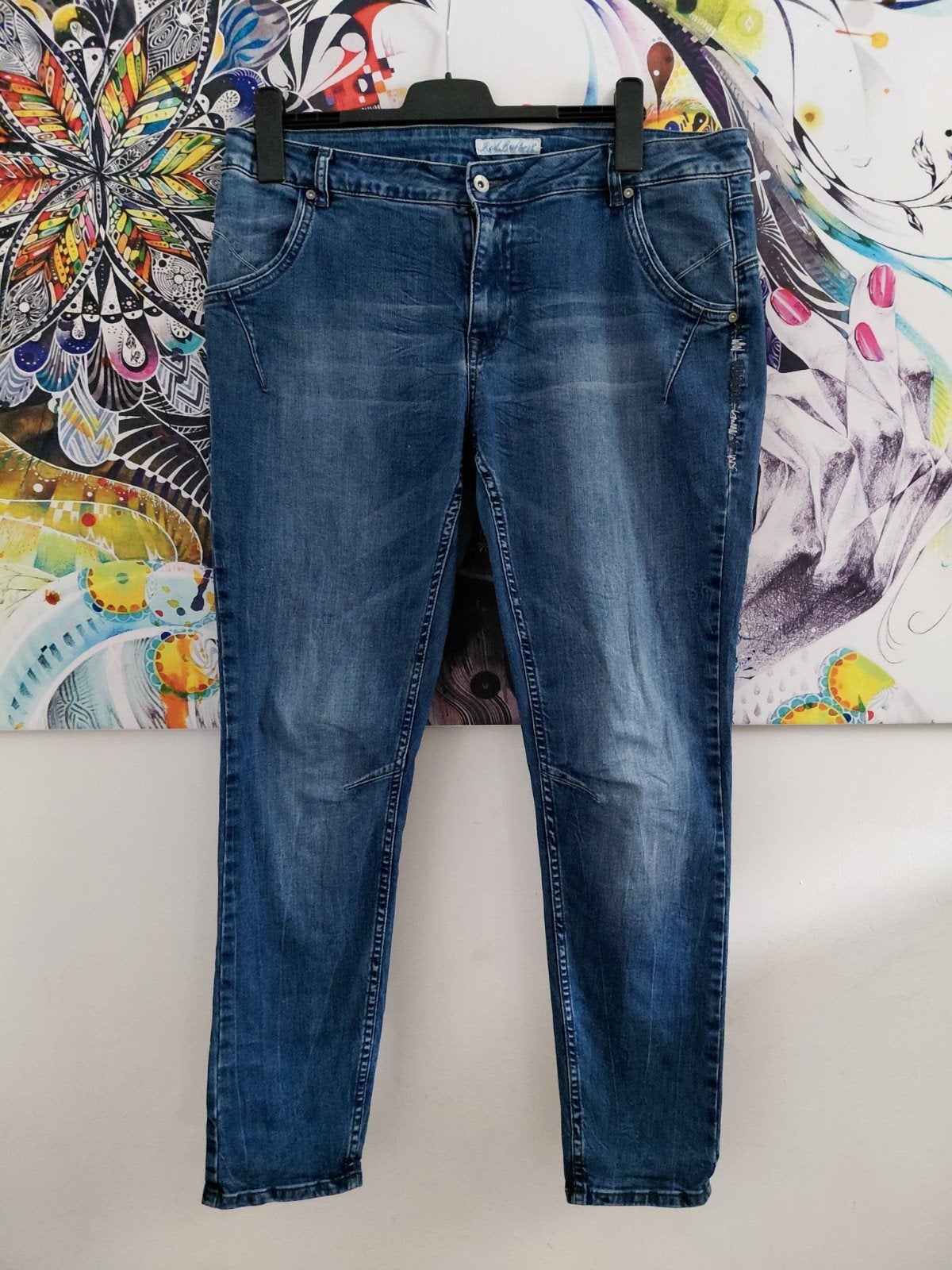 Mooie Red Button spijkerbroek maat 44, Blauw, Ophalen of Verzenden, W33 - W36 (confectie 42/44), Gedragen