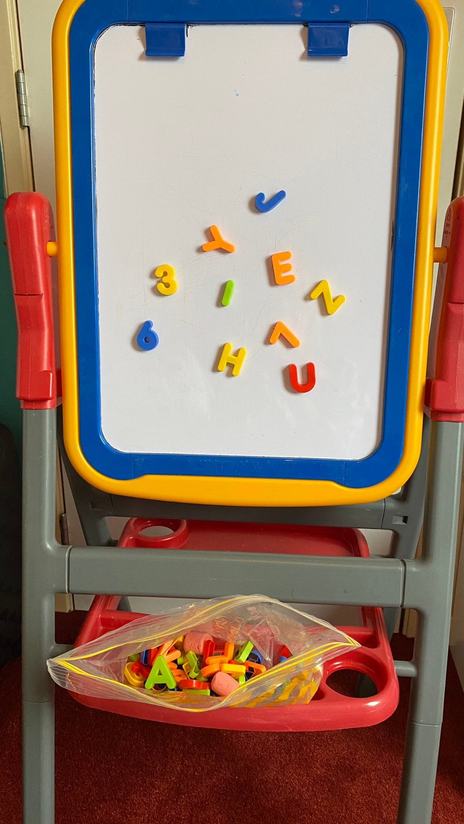 Schoolbord, magneet/verf, Ophalen, Zo goed als nieuw