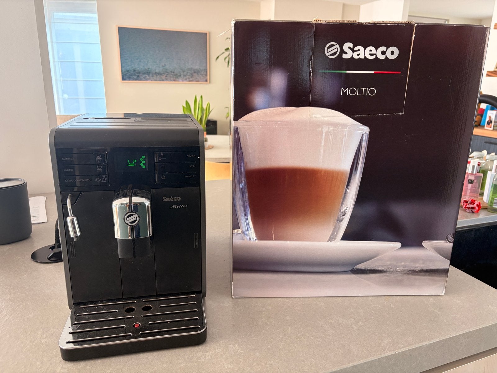 Saeco HD8768 Moltio (defect), Ophalen of Verzenden, Niet werkend, Koffiemachine, Koffiebonen