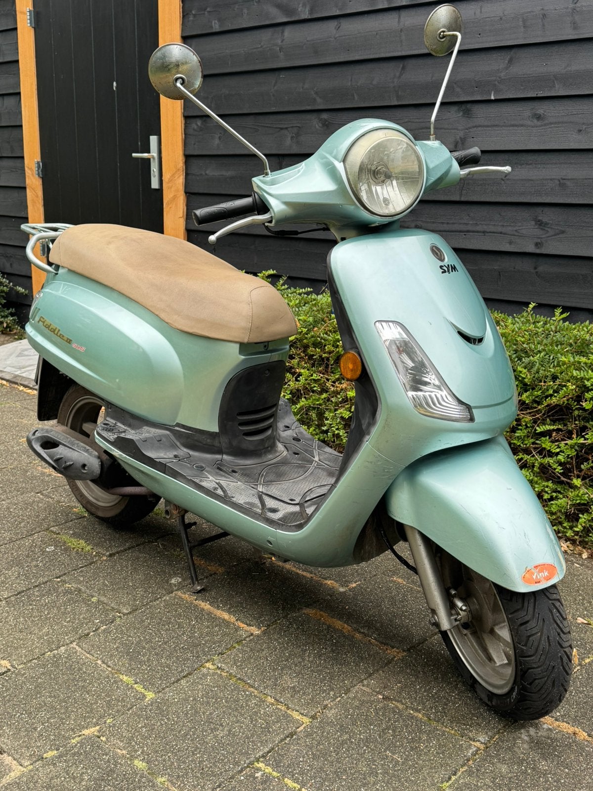 Sym Fiddle 2 geel kenteken, Ophalen, Gebruikt, Maximaal 45 km/u, Benzine