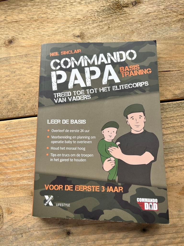 Boek Commando Papa, Ophalen of Verzenden, Zo goed als nieuw, Zwangerschap en Bevalling