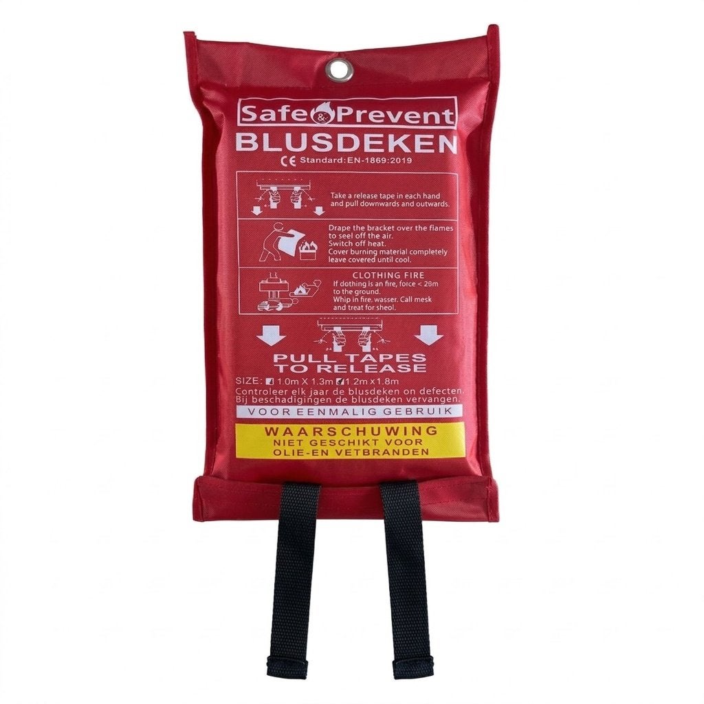 Blusdeken 100 x100cm EN 1869 gecertificeerd, Huis en Inrichting, Brandblussers en Brandkasten, Ophalen of Verzenden, Nieuw, Brandblusser
