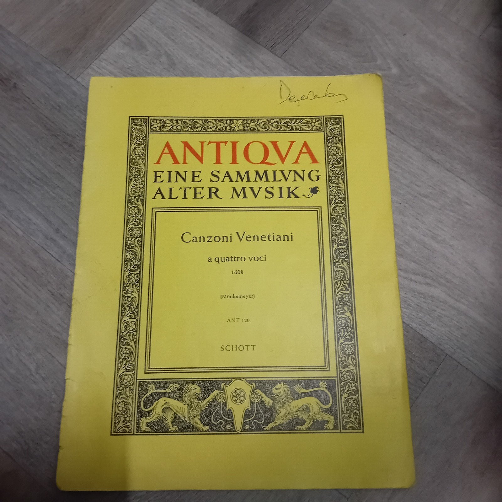 Antiqva: Canzoni Venetiani - Oude Muziek Bladmuziek, Boeken, Muziek, Gelezen, Genre of Stijl, Ophalen of Verzenden