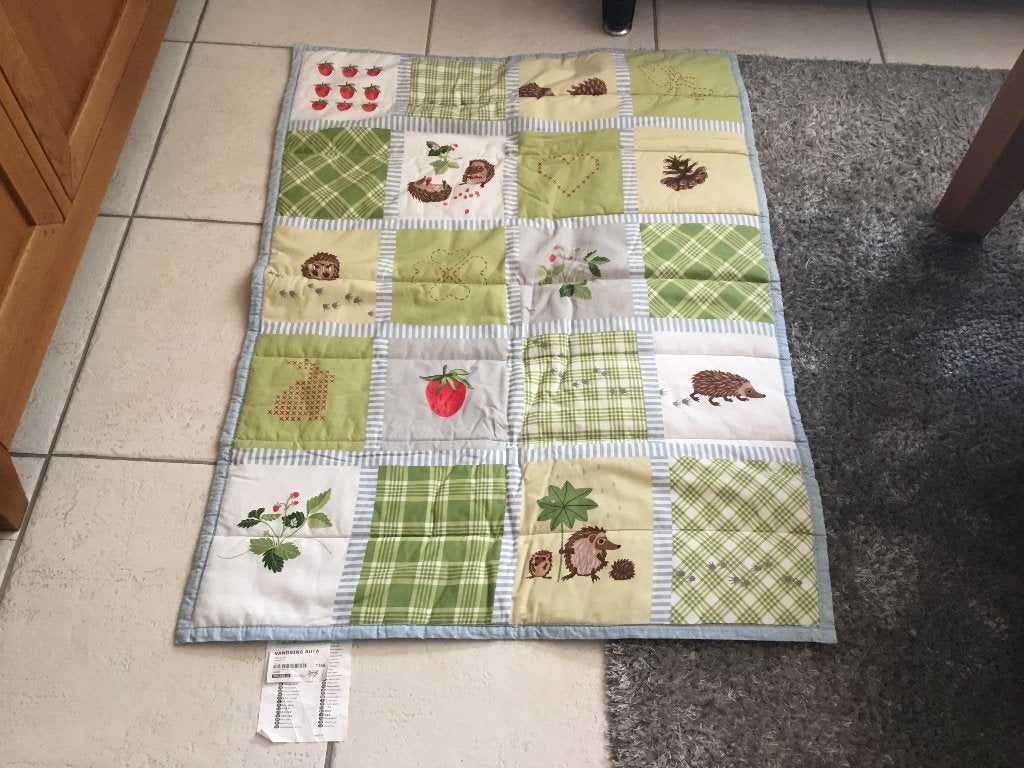 Deken ledikant, 85x115 cm, Zo goed als nieuw, Gevoerd, Deken, IKEA