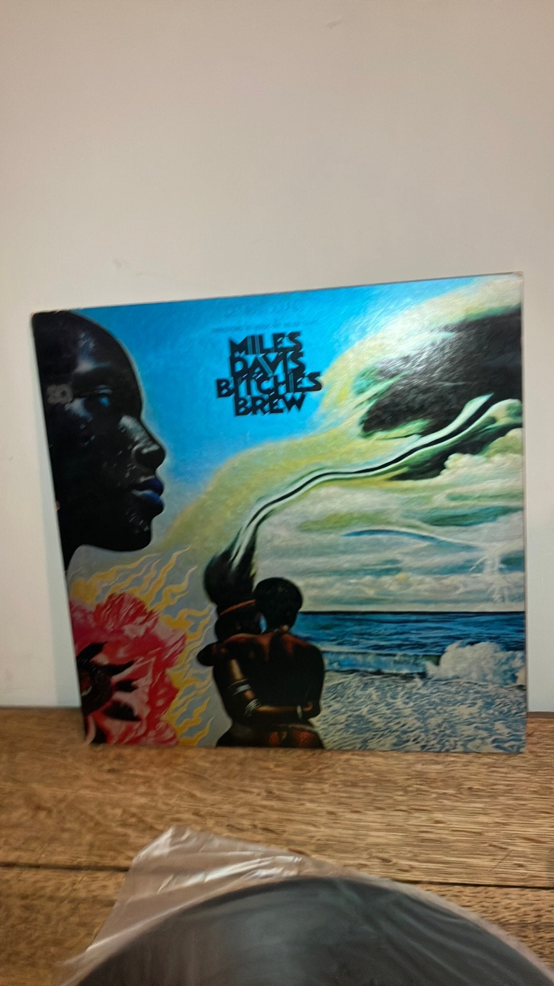 Miles davis -bitches Brew quadraphonic lp, LP, Gebruikt, Inclusief insert, Ophalen of Verzenden