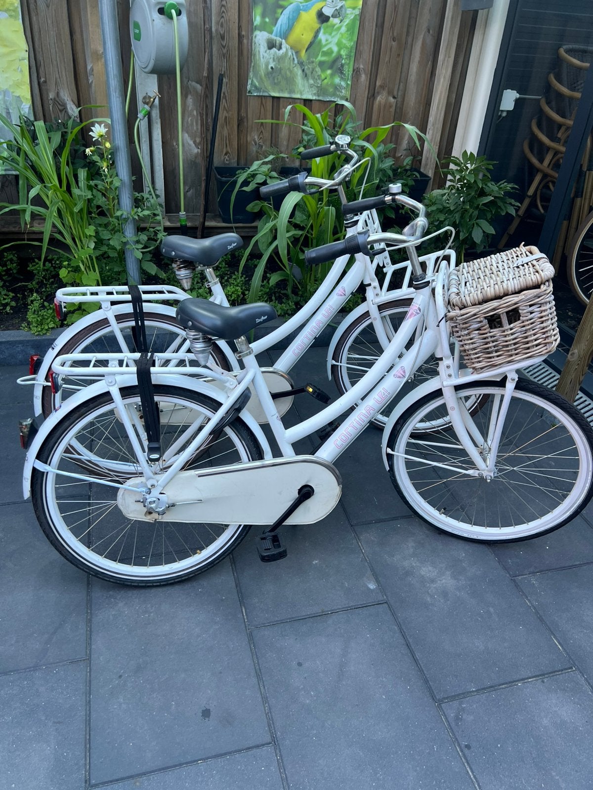 Twee cortina u4 meisjesfiets 24 inch 3 versnelling, Ophalen, Terugtraprem, Versnellingen, Gebruikt