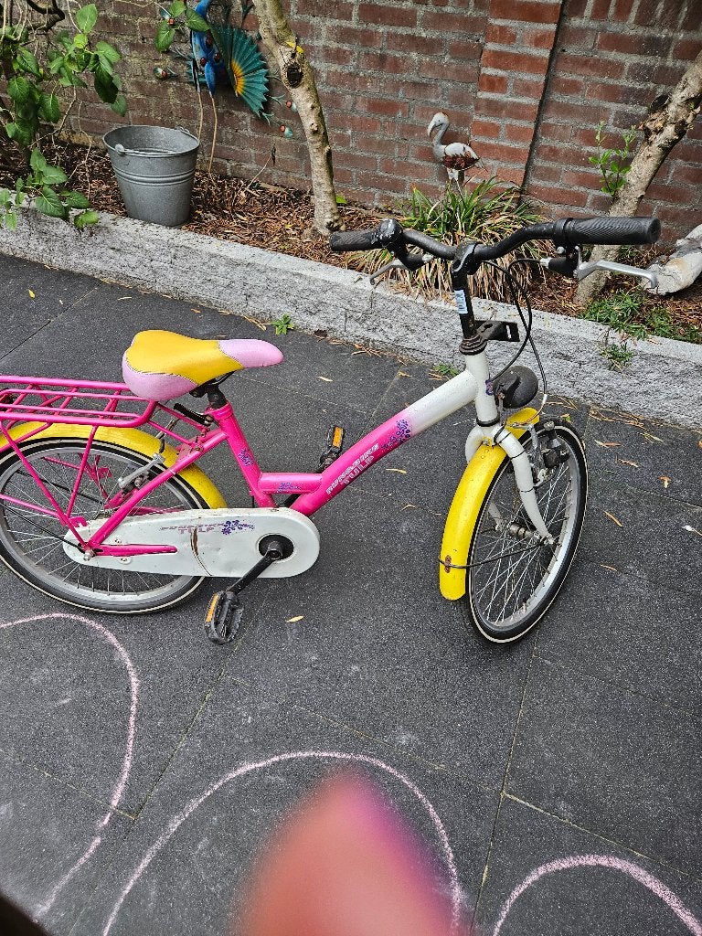 Meisjesfiets, Ophalen, Terugtraprem, Gebruikt, Handrem