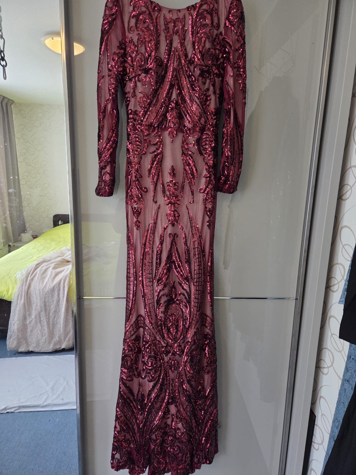 Galajurk- abiye- avondjurk, Kleding | Dames, Jurken, Ophalen of Verzenden, Zo goed als nieuw, Maat 36 (S), Rood