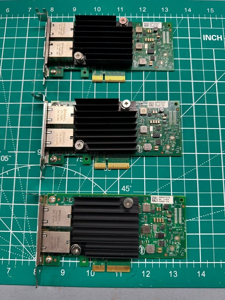 Intel X550-T2 Dual 10GbE Netwerkkaart met yottamark (4x), Computers en Software, Netwerkkaarten, Ophalen of Verzenden, Zo goed als nieuw