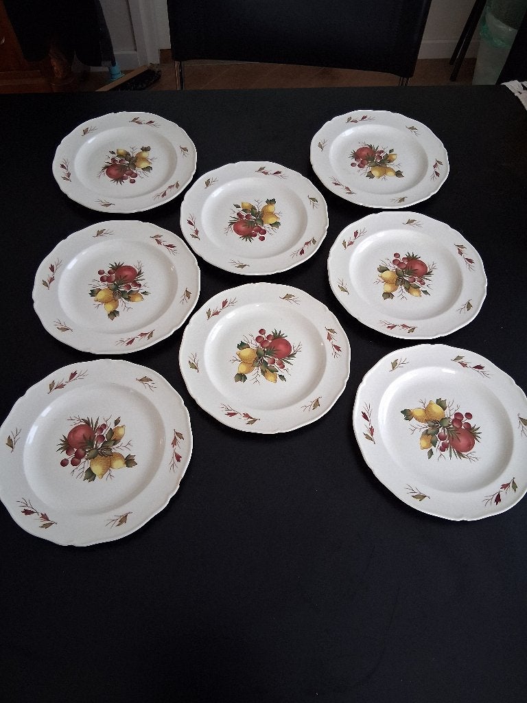 Wedgwood ontbijtborden FRUIT drury lane *eureka*, Ophalen of Verzenden