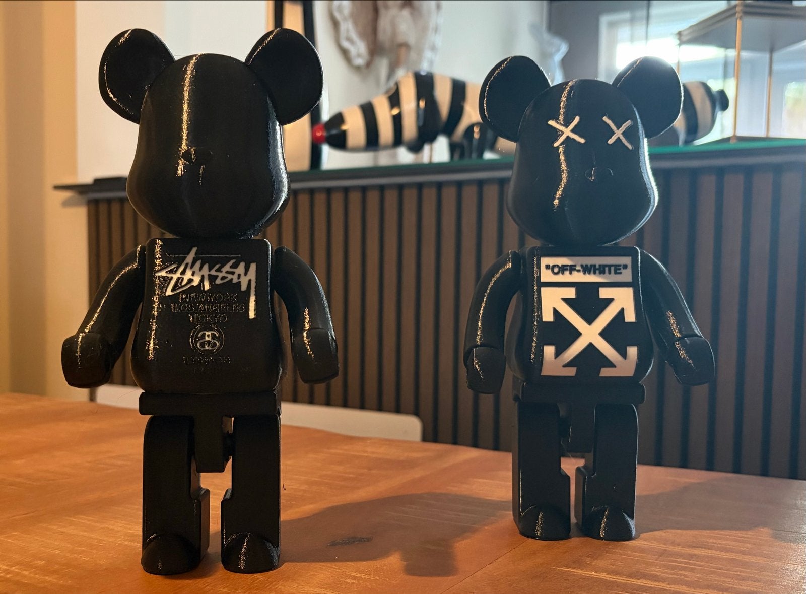 Unieke 3D geprinte Bearbrick figuren - Stussy & Off-White, Ophalen of Verzenden, Nieuw