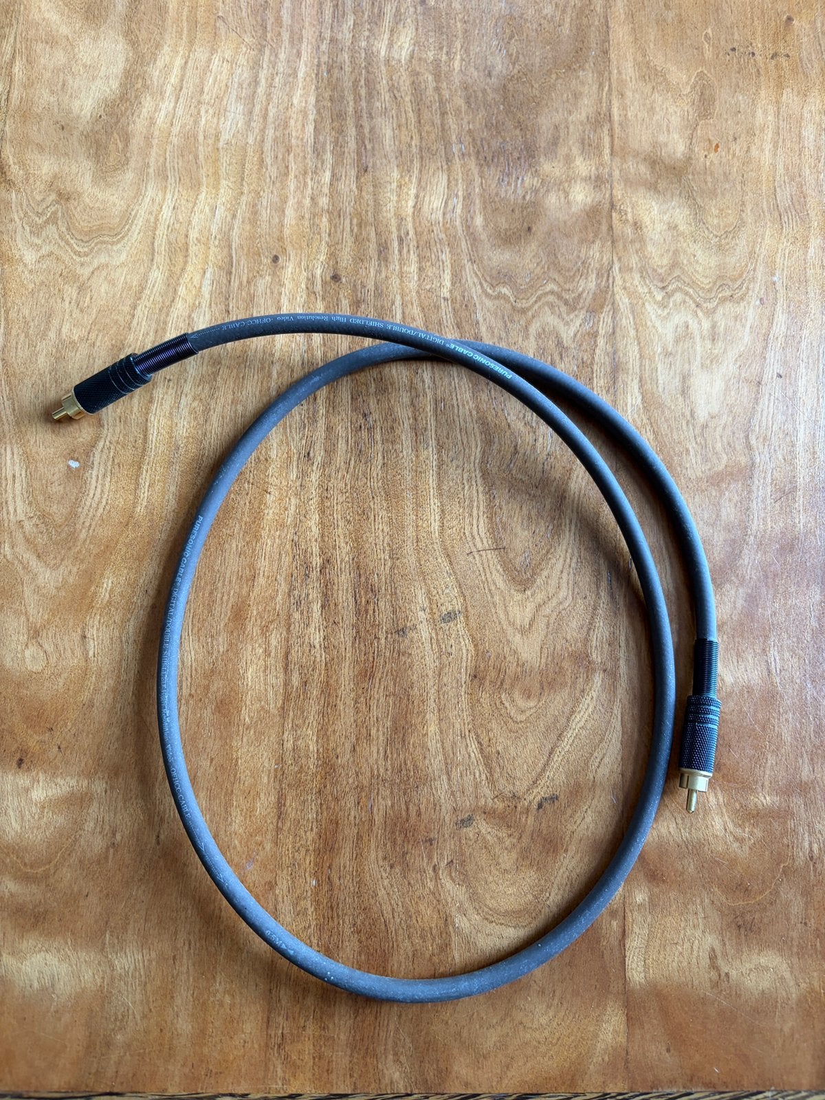 Puresonic Digital Coaxiale Kabel 1m, Ophalen of Verzenden, Zo goed als nieuw, Minder dan 2 meter, Coaxiale kabel
