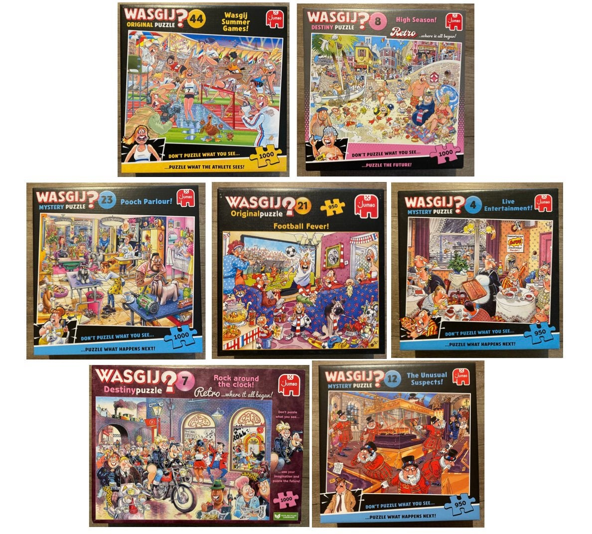 Verschillende wasgij? Puzzels, Ophalen of Verzenden, 500 t/m 1500 stukjes, Zo goed als nieuw