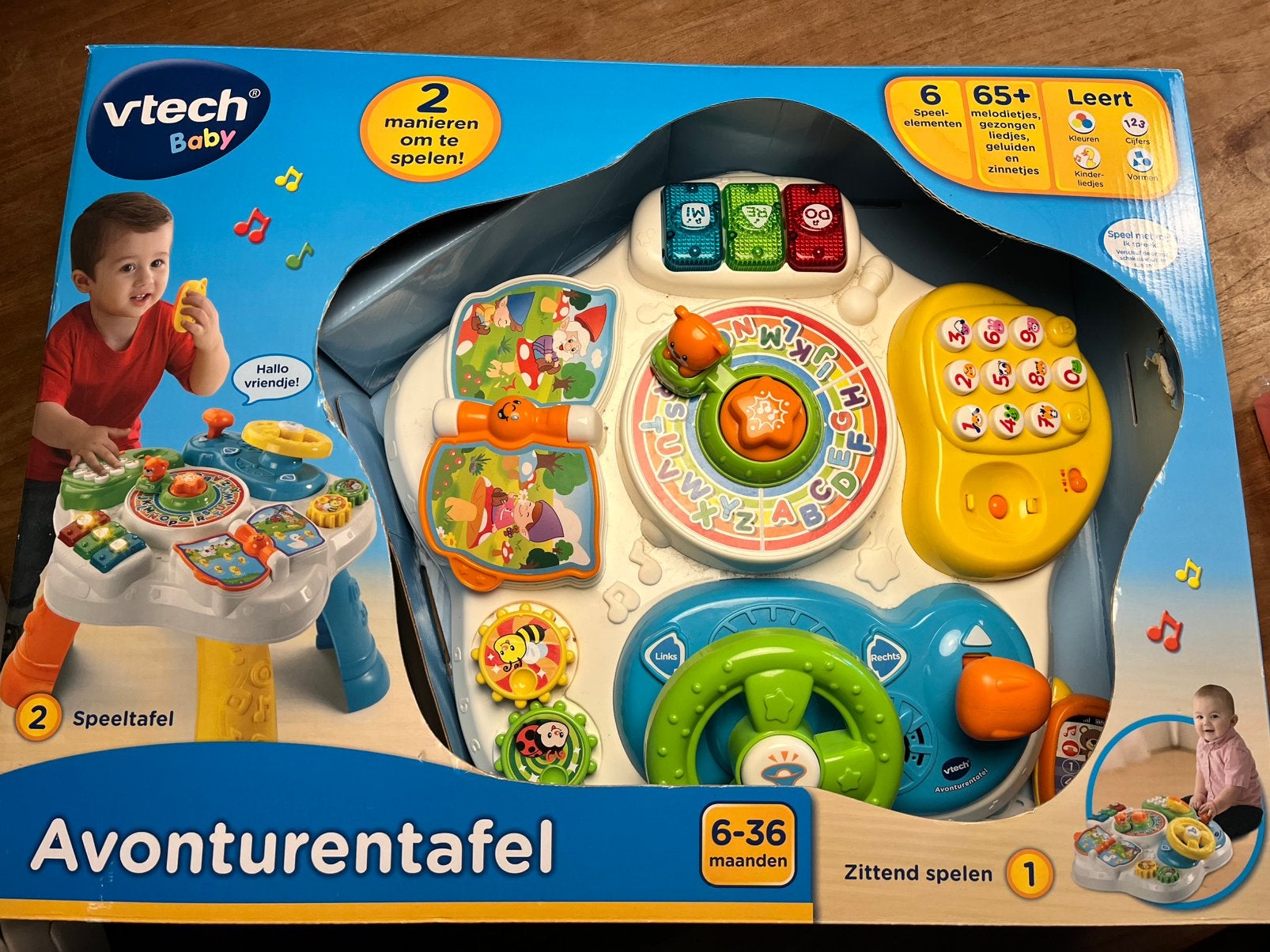 Avonturentafel Vtech in doos. Voor 6-36 maanden, Ophalen, Zo goed als nieuw