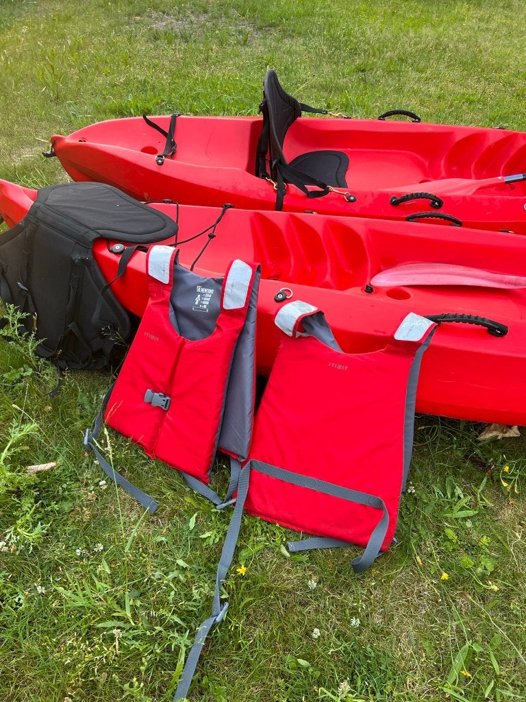 2X sit on top kajak z.g.a.n. EXO Bay One kayak, Watersport en Boten, Kajaks, Zo goed als nieuw, 1-persoons, Ophalen
