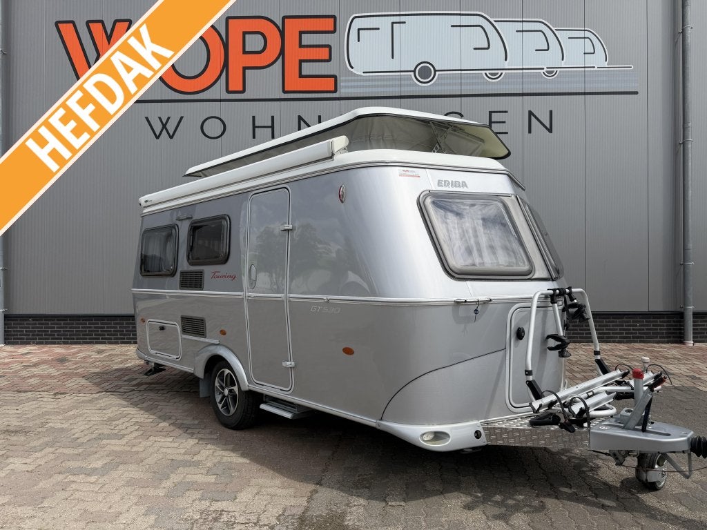 Eriba Touring 530 GT CAS.LUIFEL FIETSENDRAGER, Caravans en Kamperen, Caravans, Standaardzit, Bedrijf, Tot en met 3, Eriba