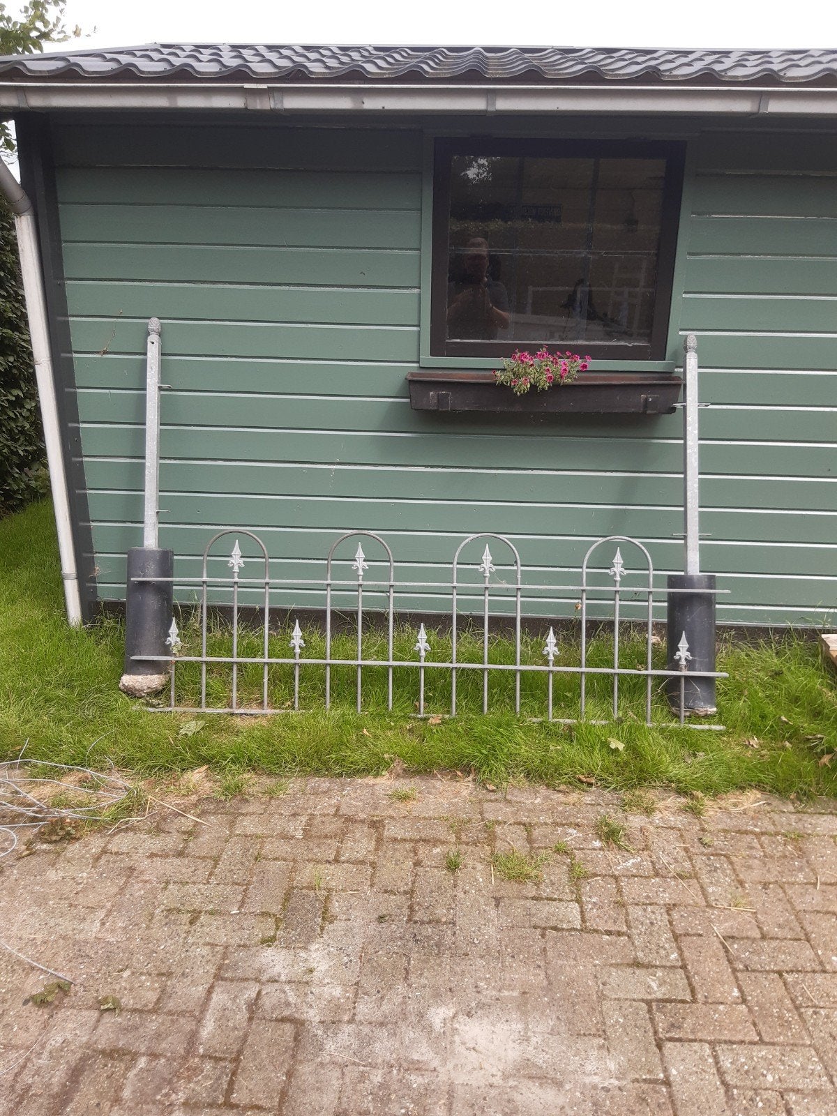 sierhekwerk gebruikt, Tuin en Terras, Tuinhekken en Hekwerk, Ophalen, Gebruikt, IJzer, Sierhekwerk