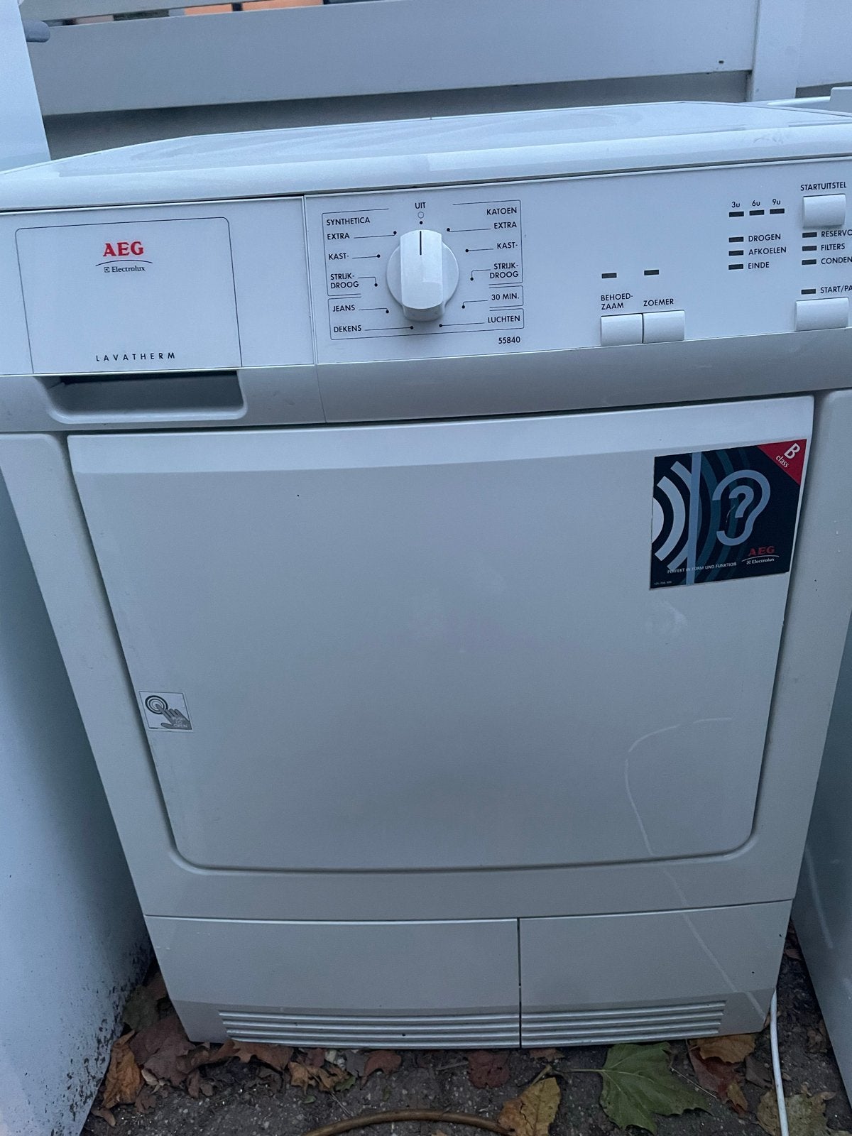 AEG Lavatherm 55840 Condensdroger - Gebruikt, Witgoed en Apparatuur, Ophalen, 6 tot 8 kg, Gebruikt, Voorlader