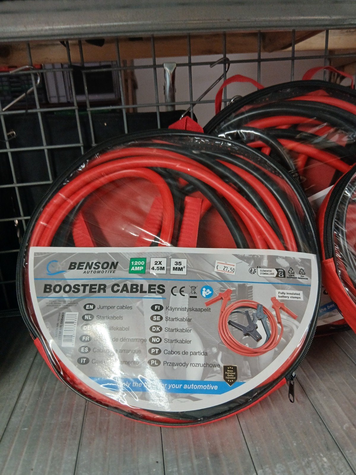 Nieuwe Startkabels 4.5m 1200A - Benson Automotive, Ophalen of Verzenden, Nieuw