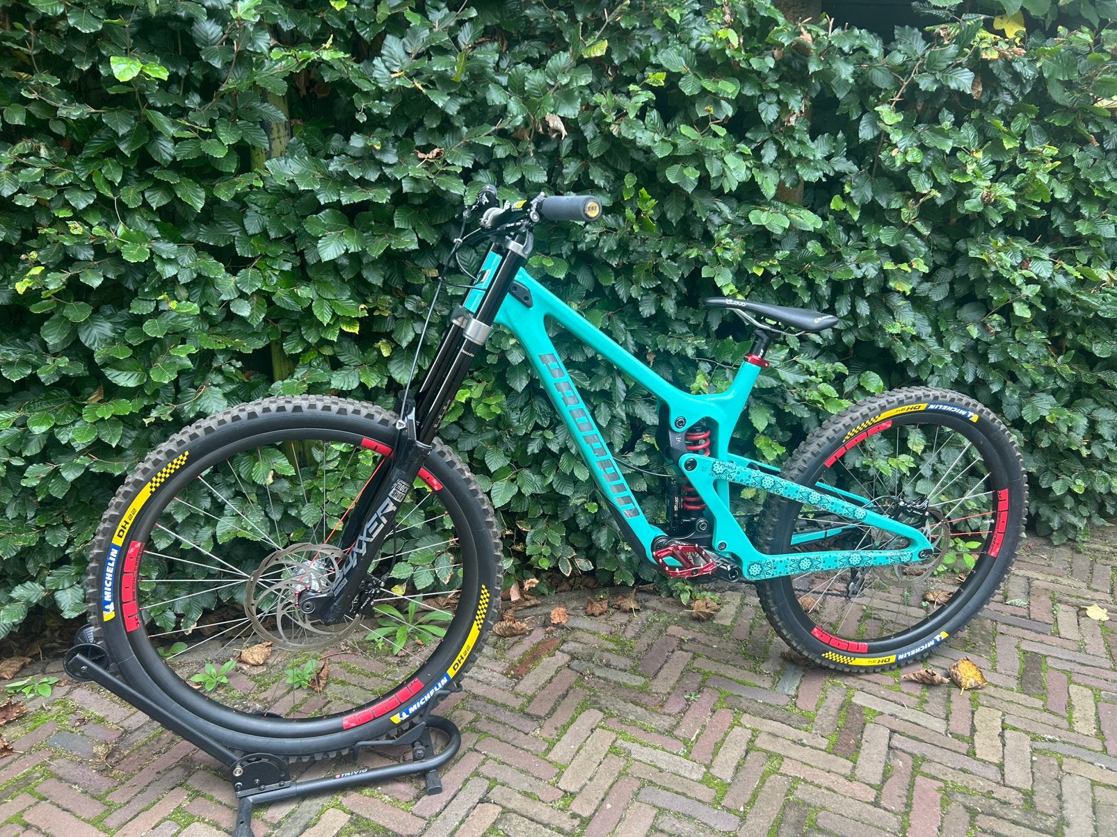 Propain rage carbon maat L, Fietsen en Brommers, Fully, Zo goed als nieuw, Schijfrem, Ophalen