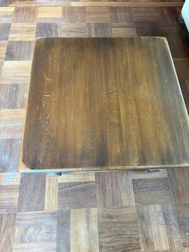 Antieke koffietafel van het merk Castle Furniture, Ophalen, Gebruikt, 100 tot 150 cm, Vierkant