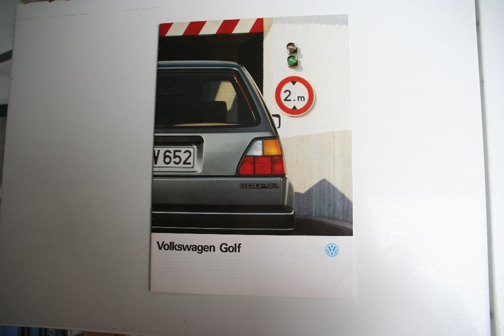 Folder Volkswagen Golf (08-1986) (65), Ophalen of Verzenden, Nieuw, Volkswagen
