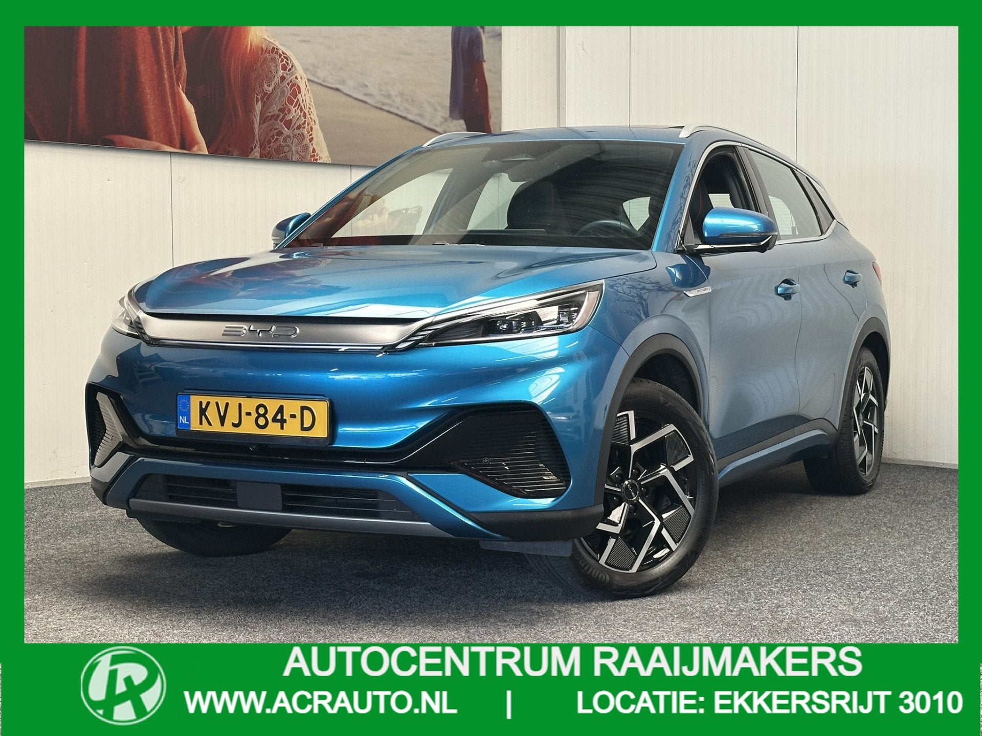 BYD ATTO 3 DESIGN 60 kWh WLTP 420 KM * 45 STUKS OP VOORRAAD*, Auto's, Dealer onderhouden, Gebruikt, 38 min, Blauw