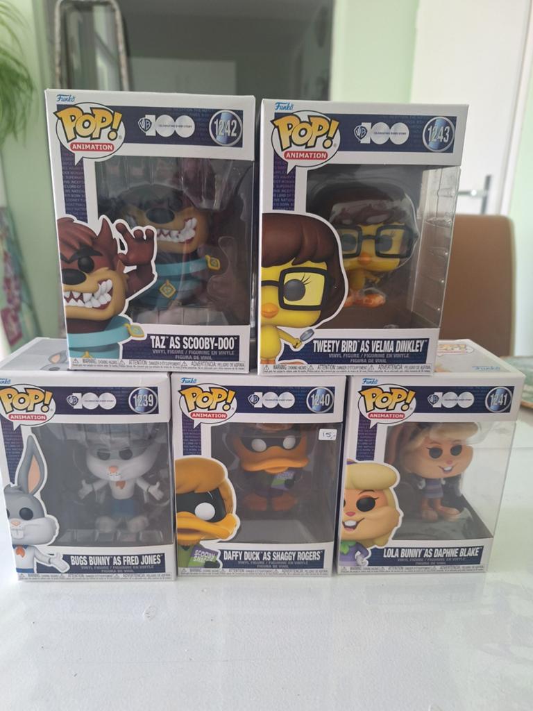 Funko Pop! Looney Tunes x Scooby-Doo Collectie (5 stuks), Ophalen of Verzenden, Zo goed als nieuw