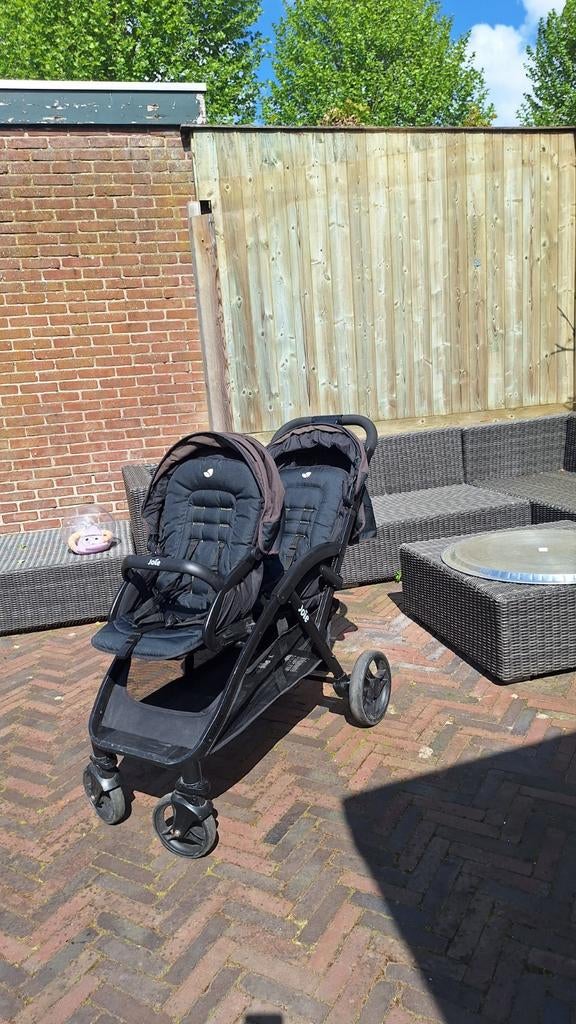 Joie Evalite Duo dubbele kinderwagen - Lichtgewicht, Gebruikt, Duowagen, Ophalen of Verzenden, Kinderwagen