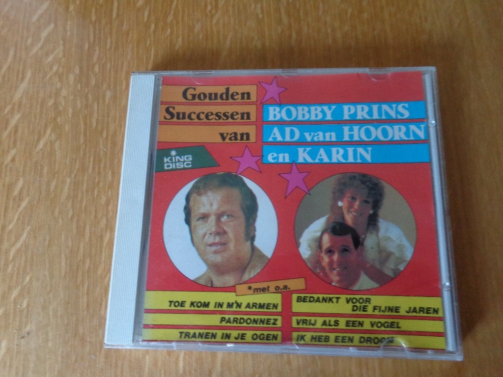 Gouden successen van Bobby Prins Ad van Hoorn en Karin, Ophalen of Verzenden, Zo goed als nieuw, Levenslied of Smartlap