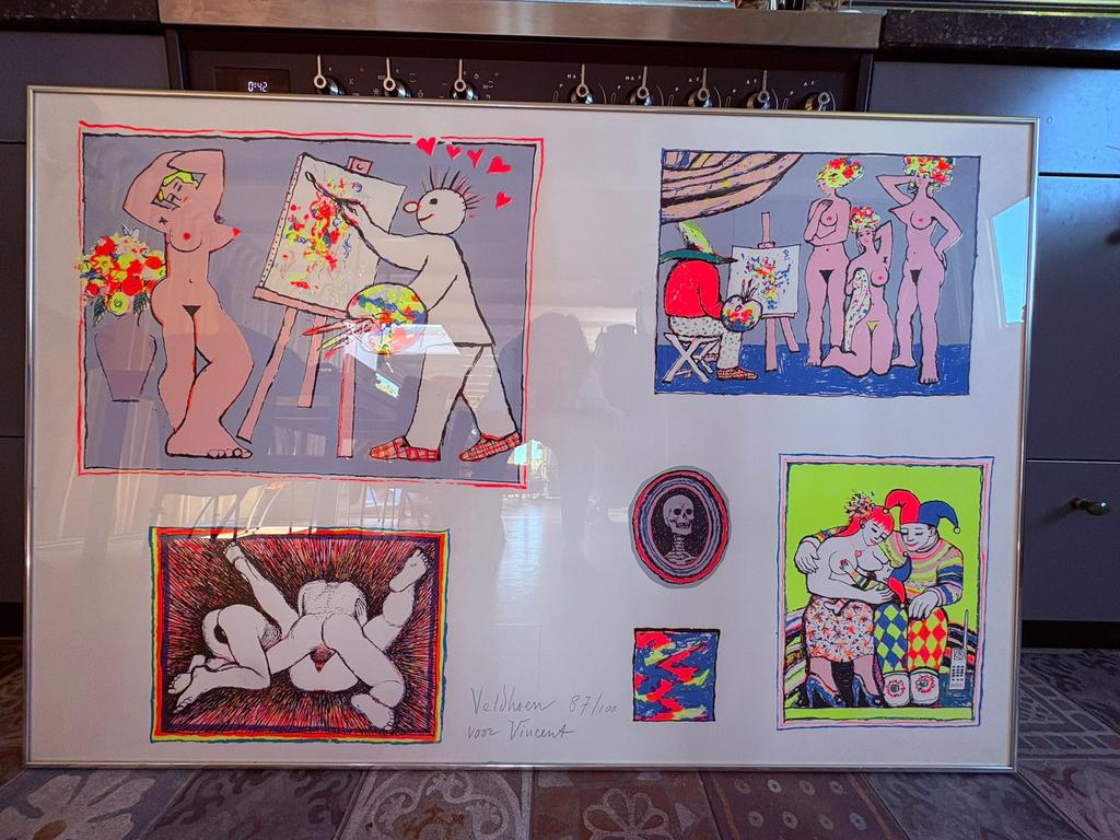 Schilderij van Aat Veldhoen, Antiek en Kunst, Ophalen