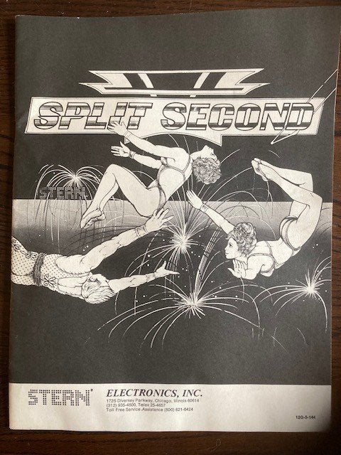 STERN SPLIT SECOND MANUAL + SCHEMATICS, Verzamelen, Elektronisch, Stern, Onderdeel of Defecte kast, Ophalen of Verzenden