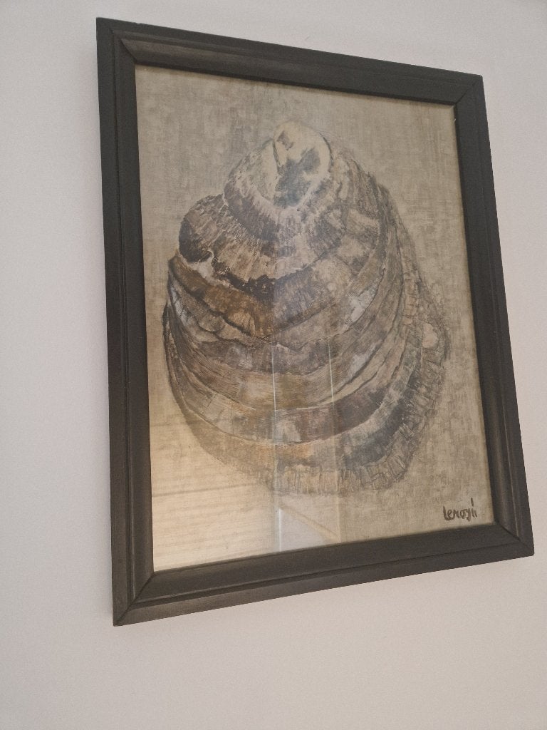 Eugéne Leroy " huître " Olieverf op Paneel, Antiek en Kunst, Ophalen of Verzenden