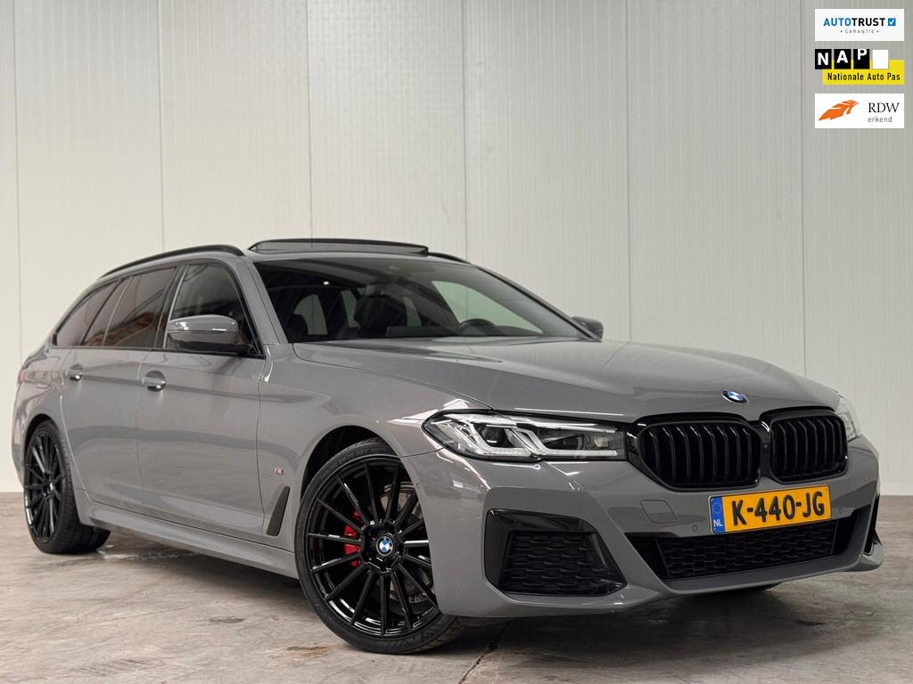 BMW 5-serie Touring 520i High Executive M-SPORT l PANO l HUD, Auto's, BMW, Bedrijf, Te koop, 5-Serie, 360° camera, ABS, Achteruitrijcamera